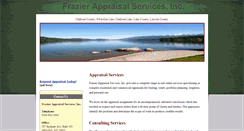 Desktop Screenshot of frazierappraisal.com